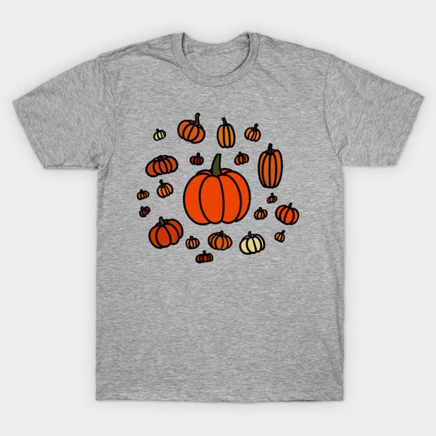 Pumpkin Patch Selection T-Shirt by AlmightyClaire